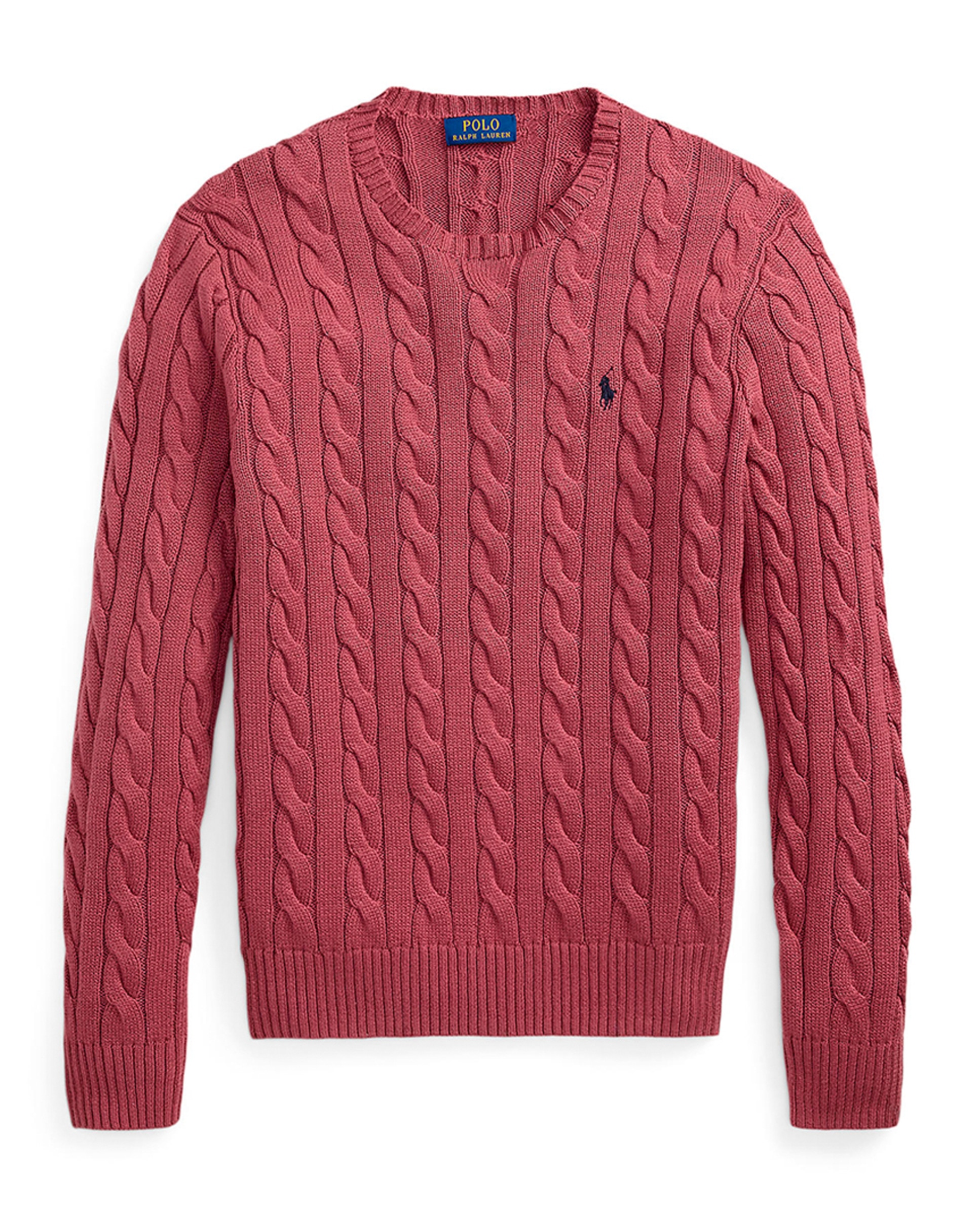 Camisola de Malha do Cabo em Algodão Rosa Blush-5