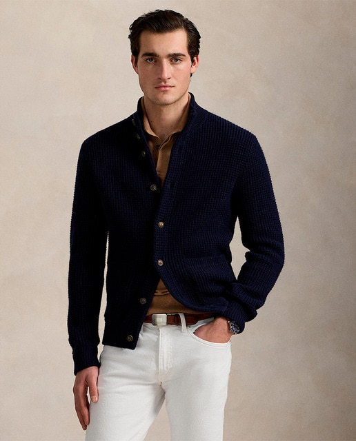 Imagem 0 de Cardigan de Malha de Lã e Algodão