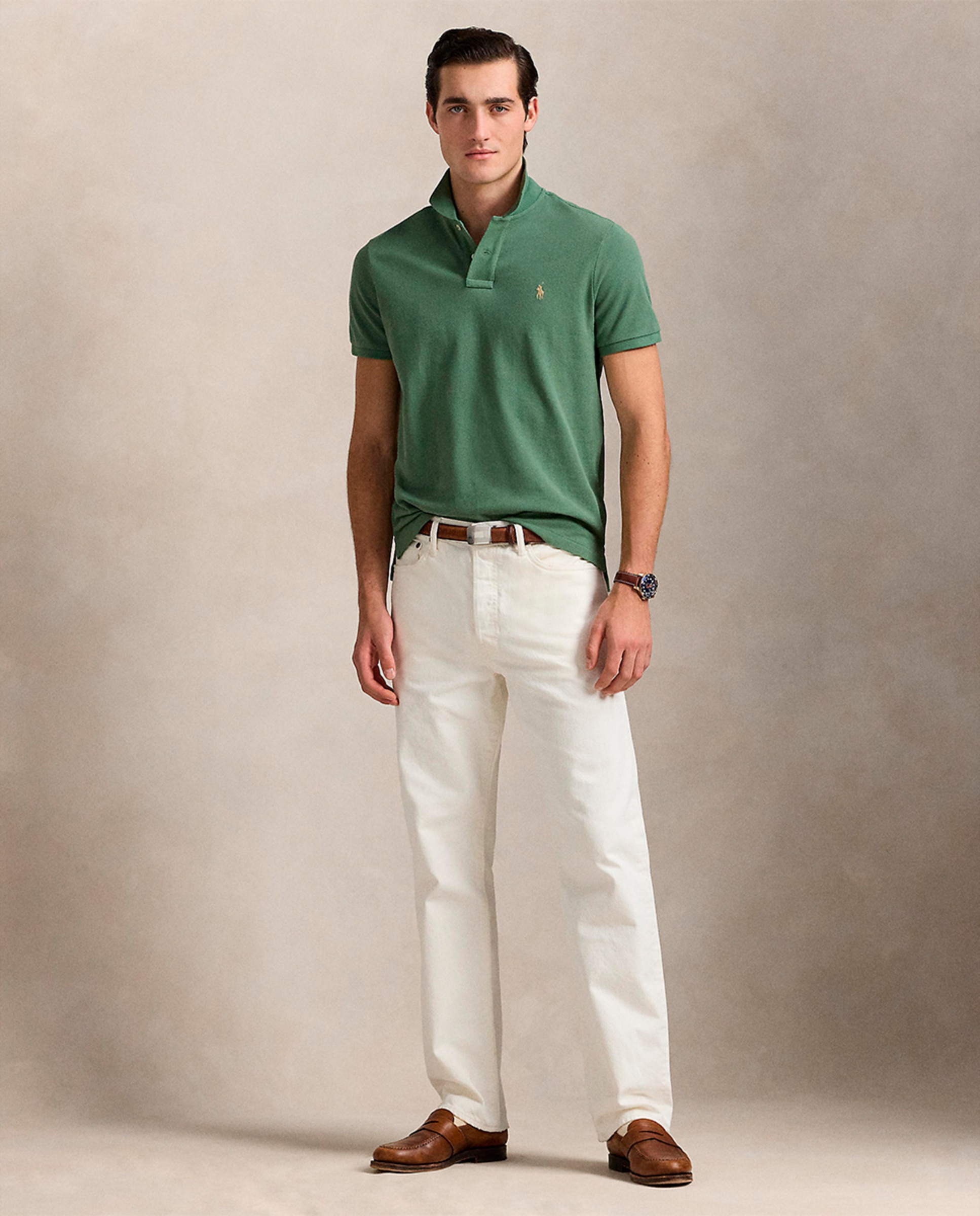 Polo Piqué Regular Fit Verde Vale-7