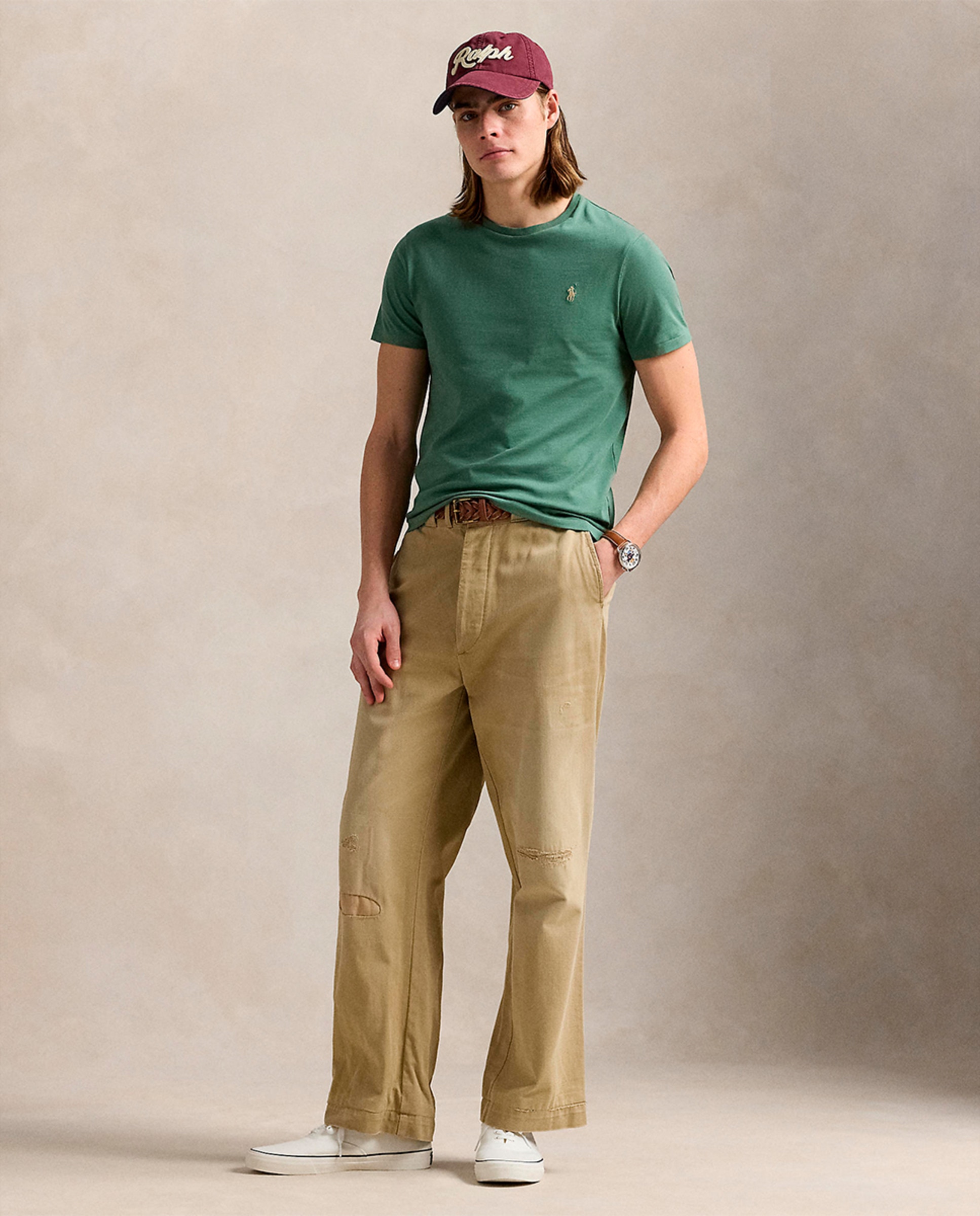 Camisola de Malha Custom Slim Fit Verde Vale-7