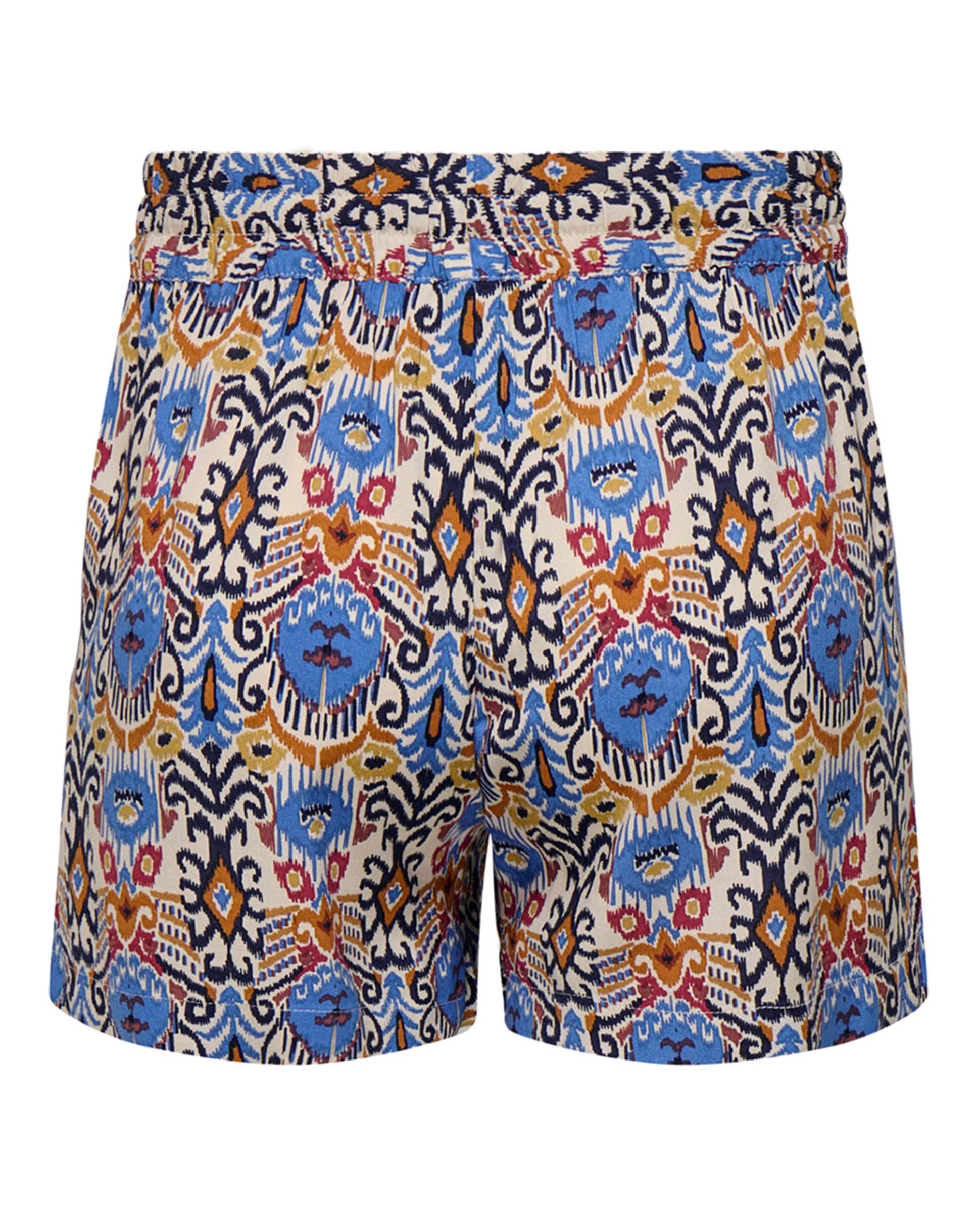 Calções com Estampado Azul-4