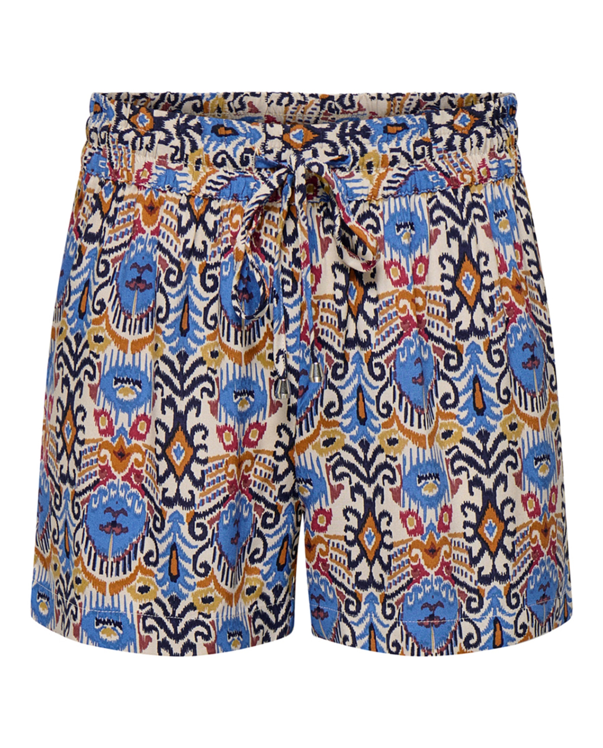 Calções com Estampado Azul-3