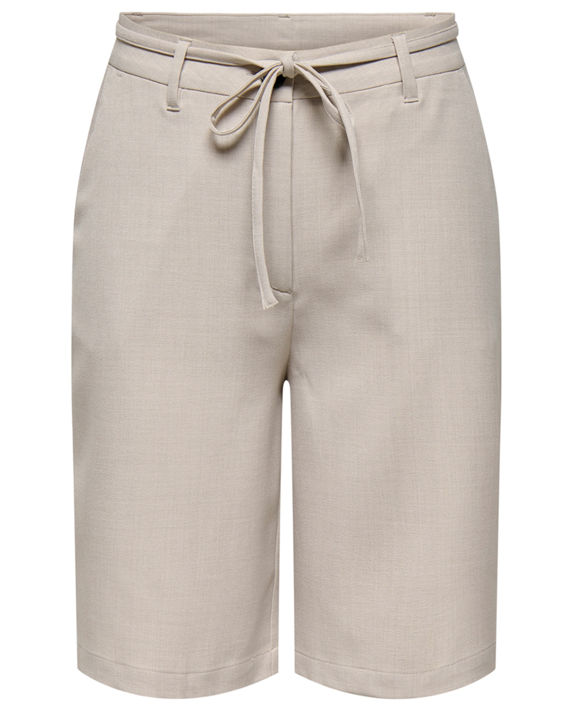 Bermudas com Cinto Bege-5