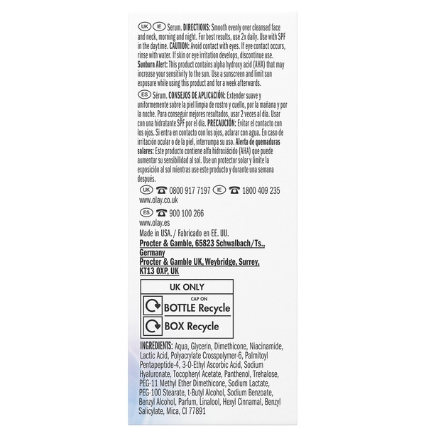 Super face serum 5 benefits in 1 improves skin texture, more uniform tone doser 14 ml firmer skin, visibly softer lines and lasting hydration
