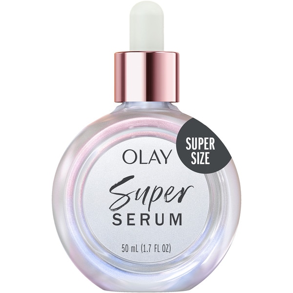 Gesichtsserum Super 5 Vorteile in 1 besseres Hautbild, gleichmäßigerer Teint Dosierspender 50 ml straffere Haut, sichtbar weichere Linien und lang anhaltende Feuchtigkeitszufuhr