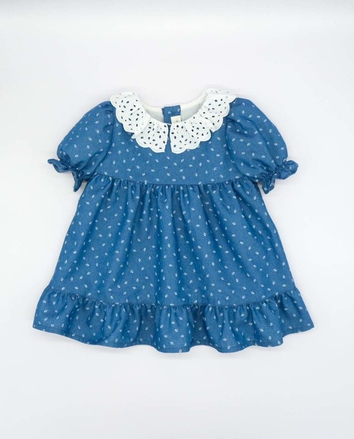 Imagen 0 de Vestido denim flor