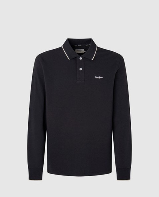 Imagen 0 de Polo de hombre manga larga contraste