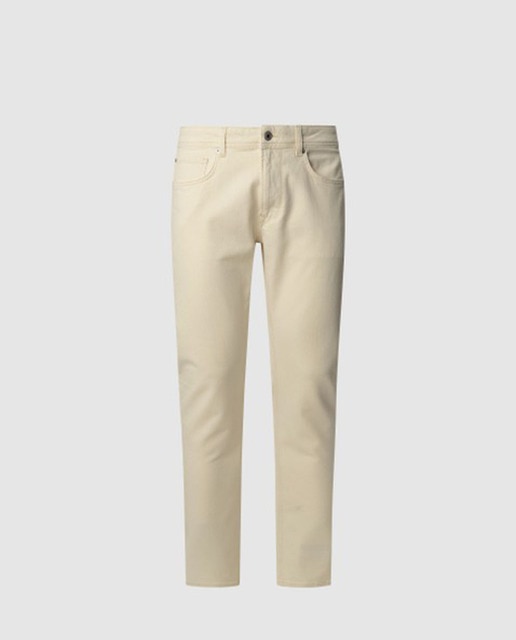 Imagen 0 de Vaquero de hombre fit taper con lavado blanco