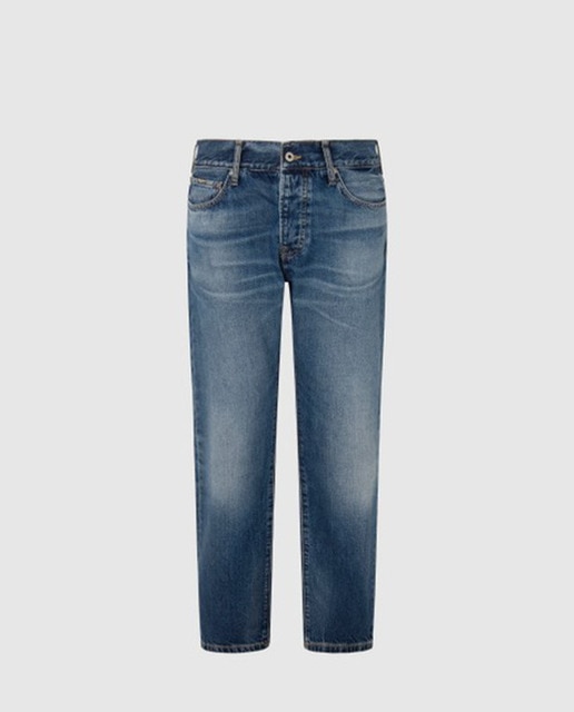 Imagen 0 de Vaquero de hombre fit recto de efecto desgastado