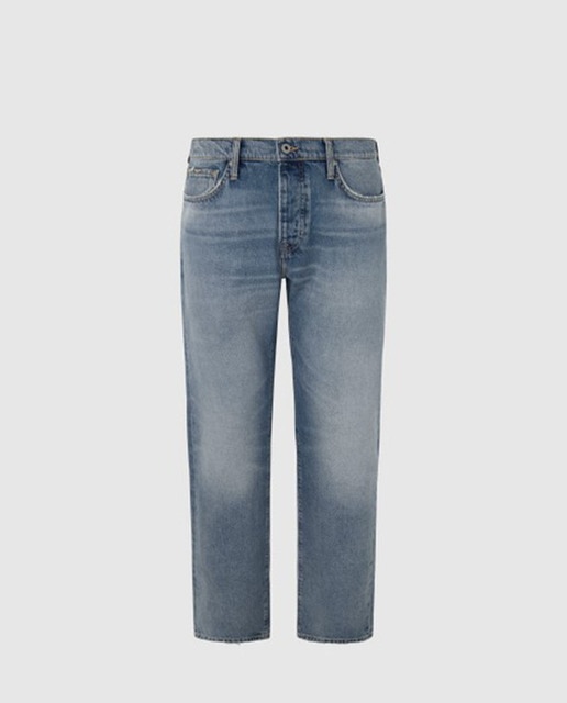 Imagen 0 de Vaquero de hombre fit recto de efecto desgastado