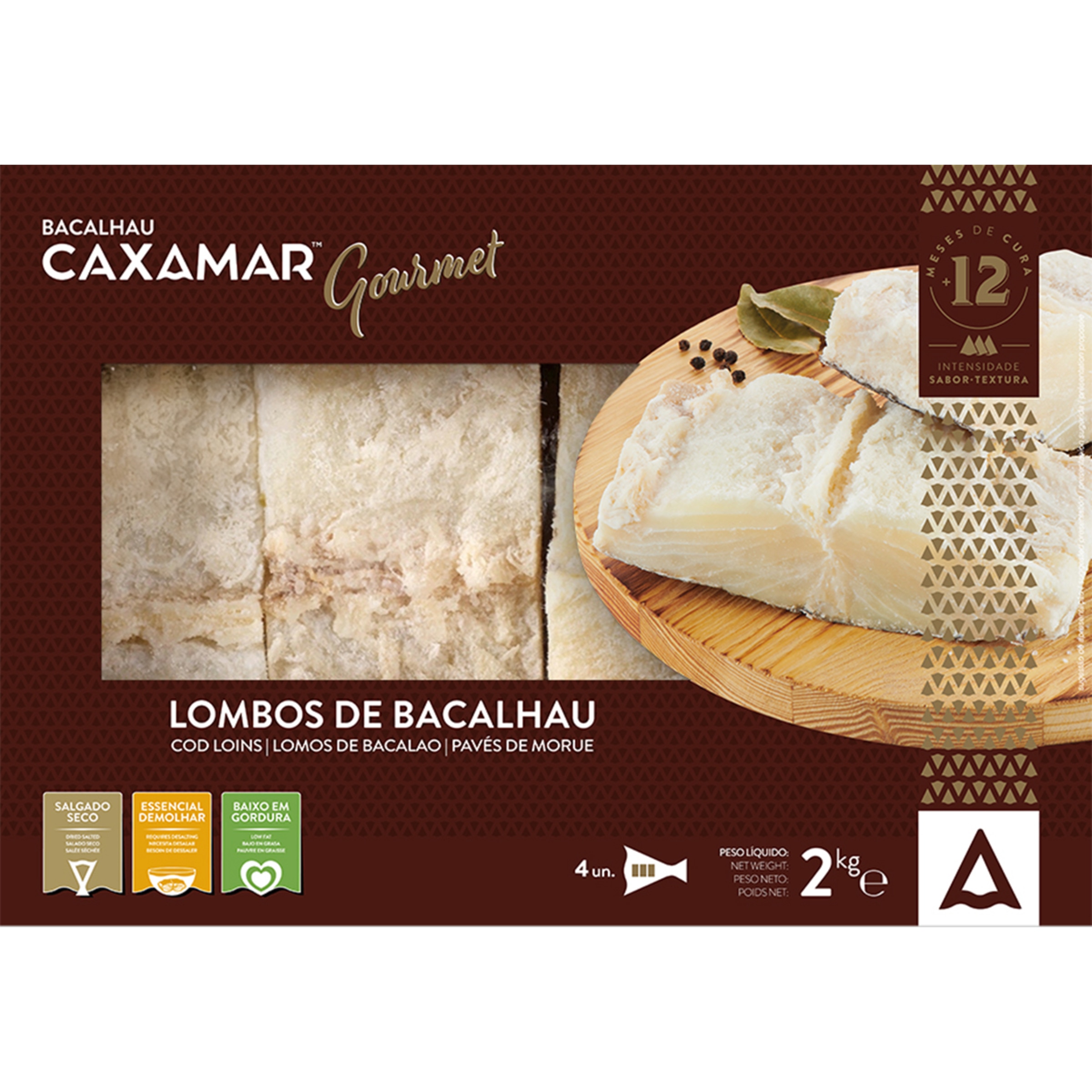 Lombos de Bacalhau Gourmet embalagem 2 kg
