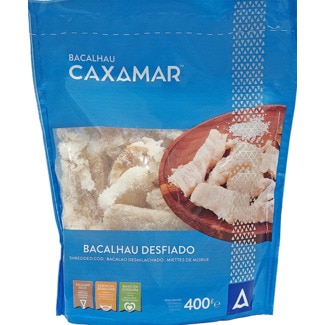 Bacalhau Seco Desfiado embalagem 400 g - Caxamar