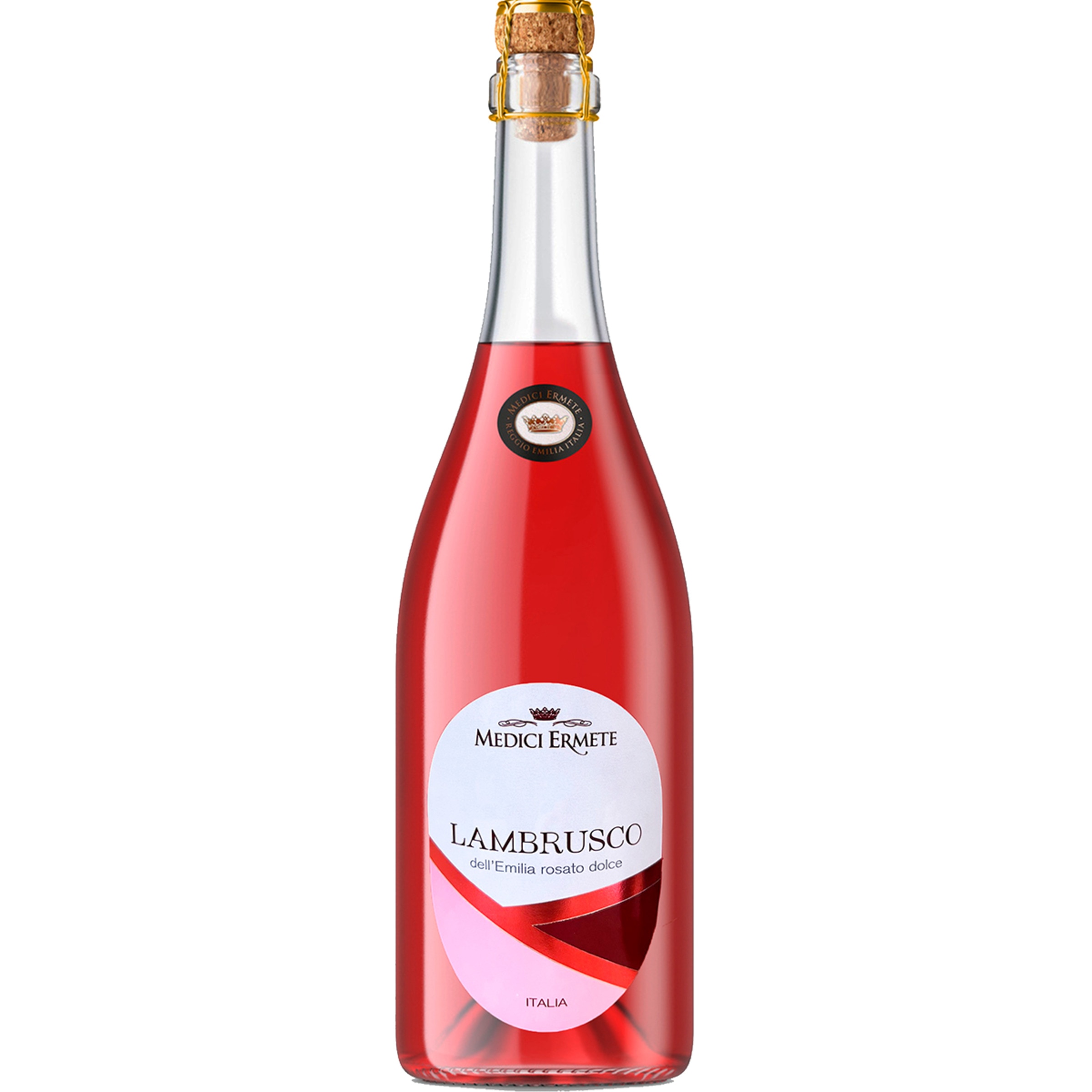 Vinho Rosé de Itália Lambrusco Doce garrafa 75 cl