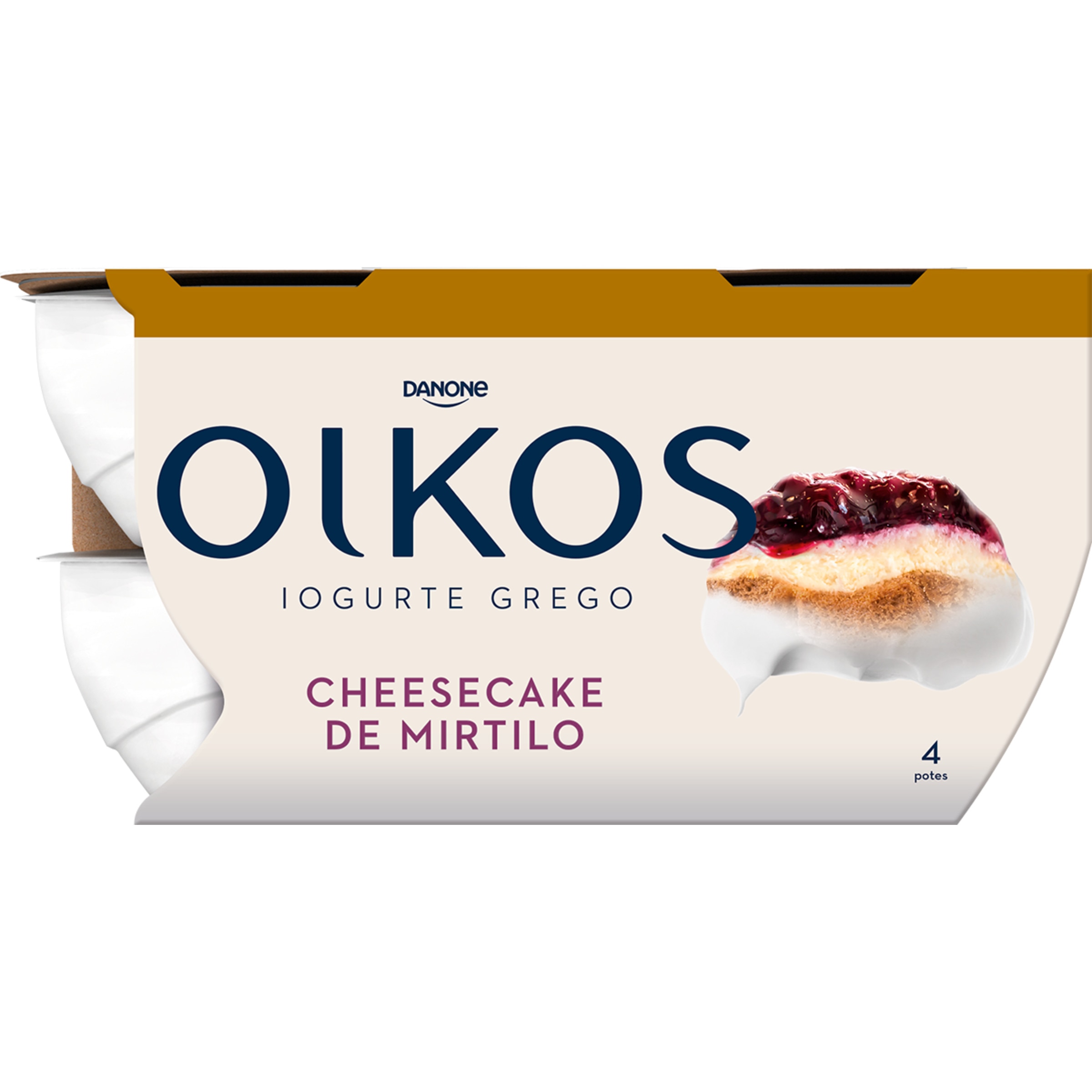 Iogurte Grego Cheesecake de Mirtilo pack 4 unidades embalagem| 110 g