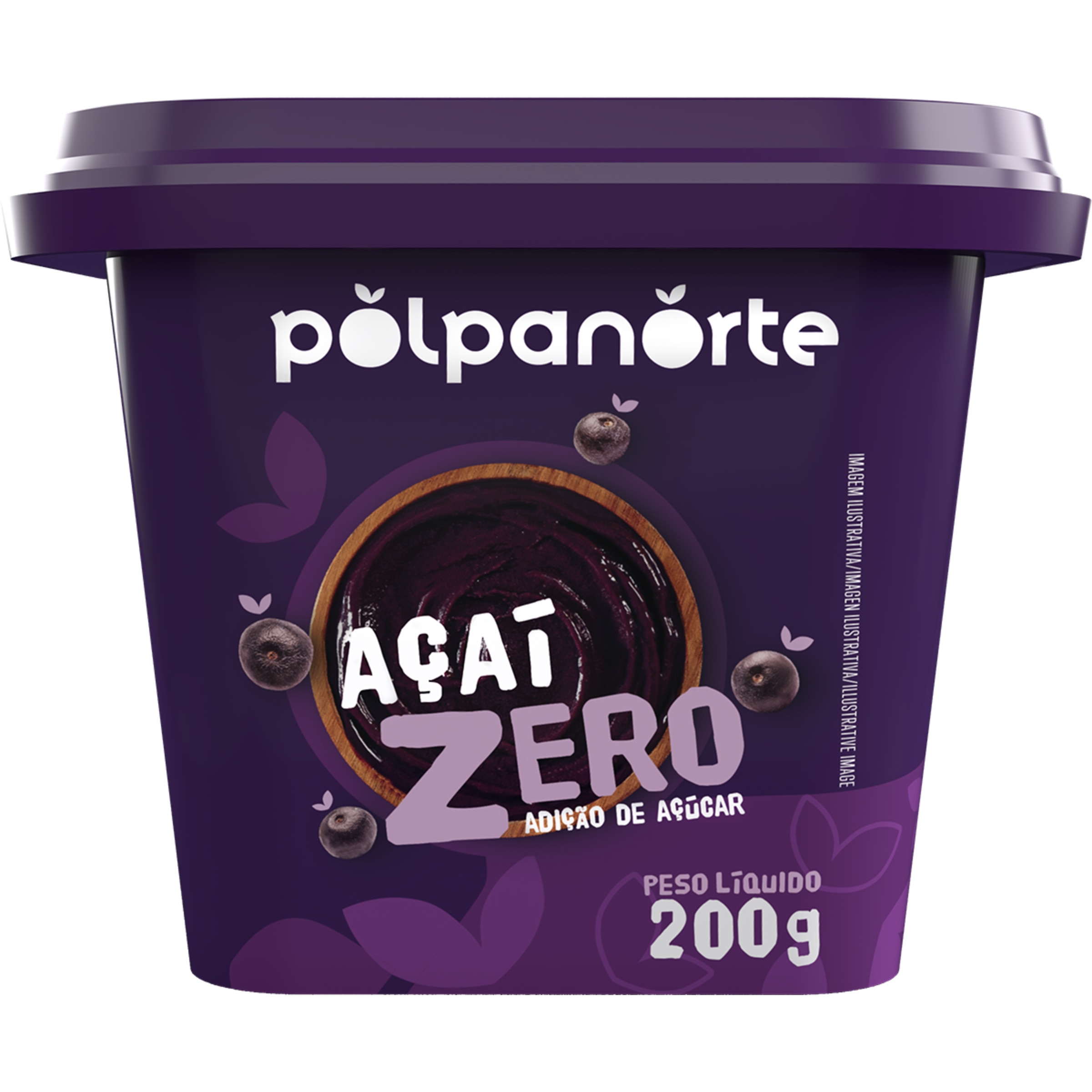 Açaí Zero Guaraná embalagem 200 g