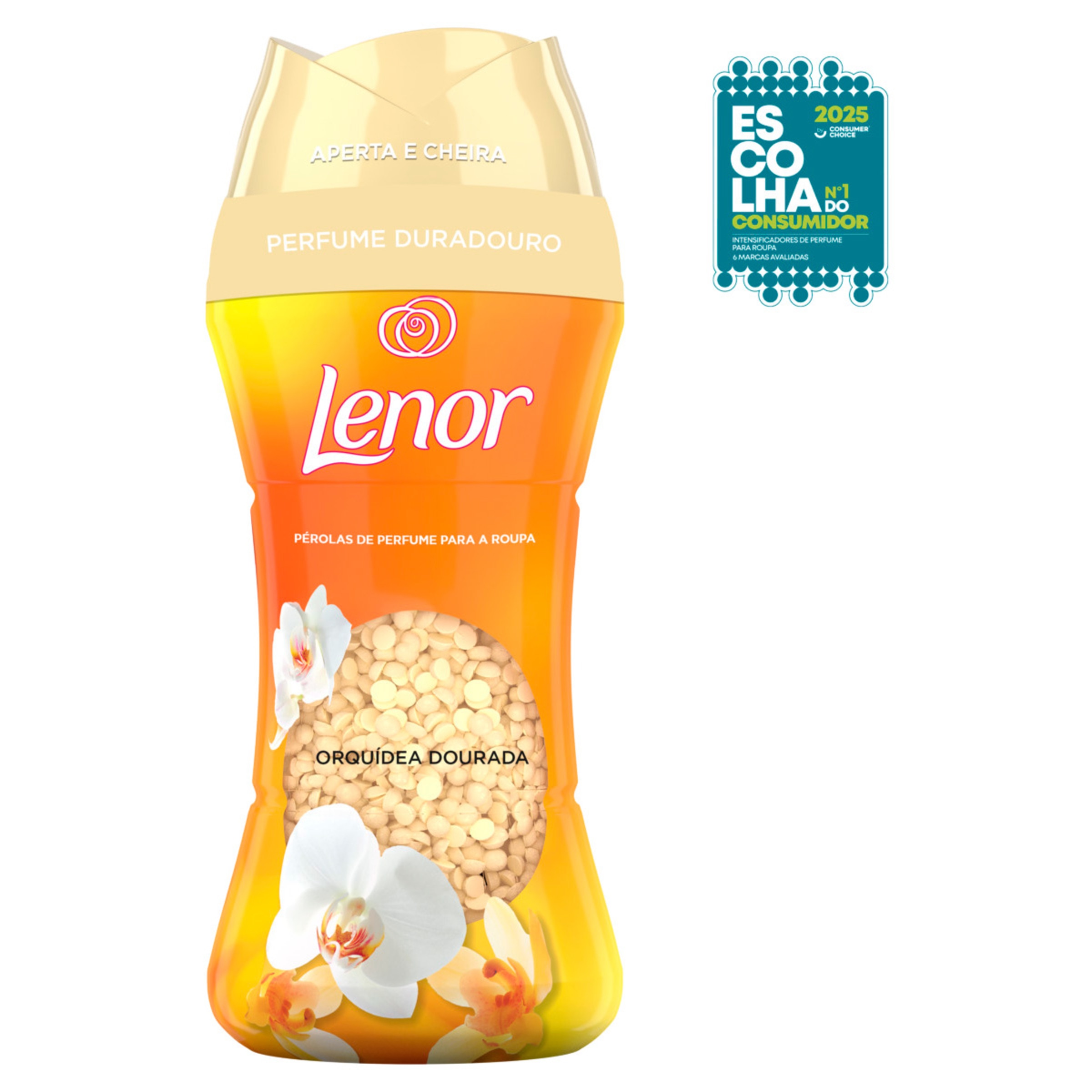 Intensificador Perfume Pérolas Orquídea Dourada embalagem 195 g