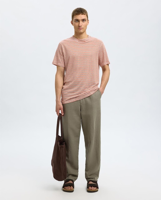 Imagen 0 de Pantalón vestir lino hombre corte loose fit