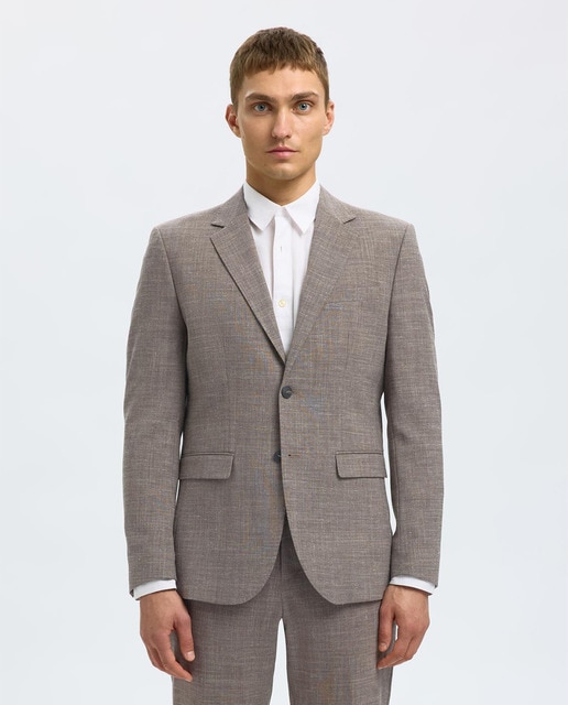 Imagen 0 de Chaqueta de traje de hombre Slim Fit lino