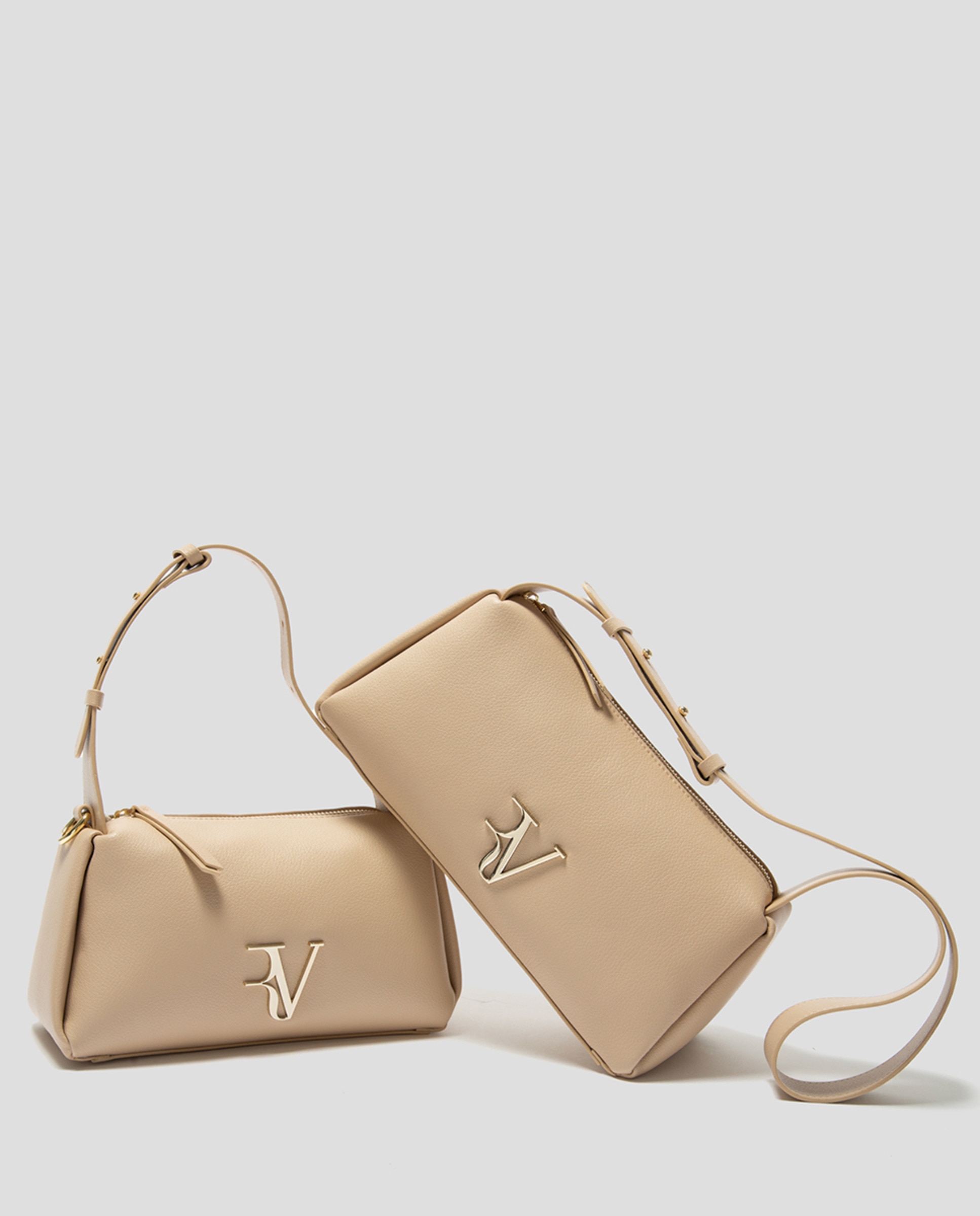 Mala Margot Shoulder em Pele Camel-6