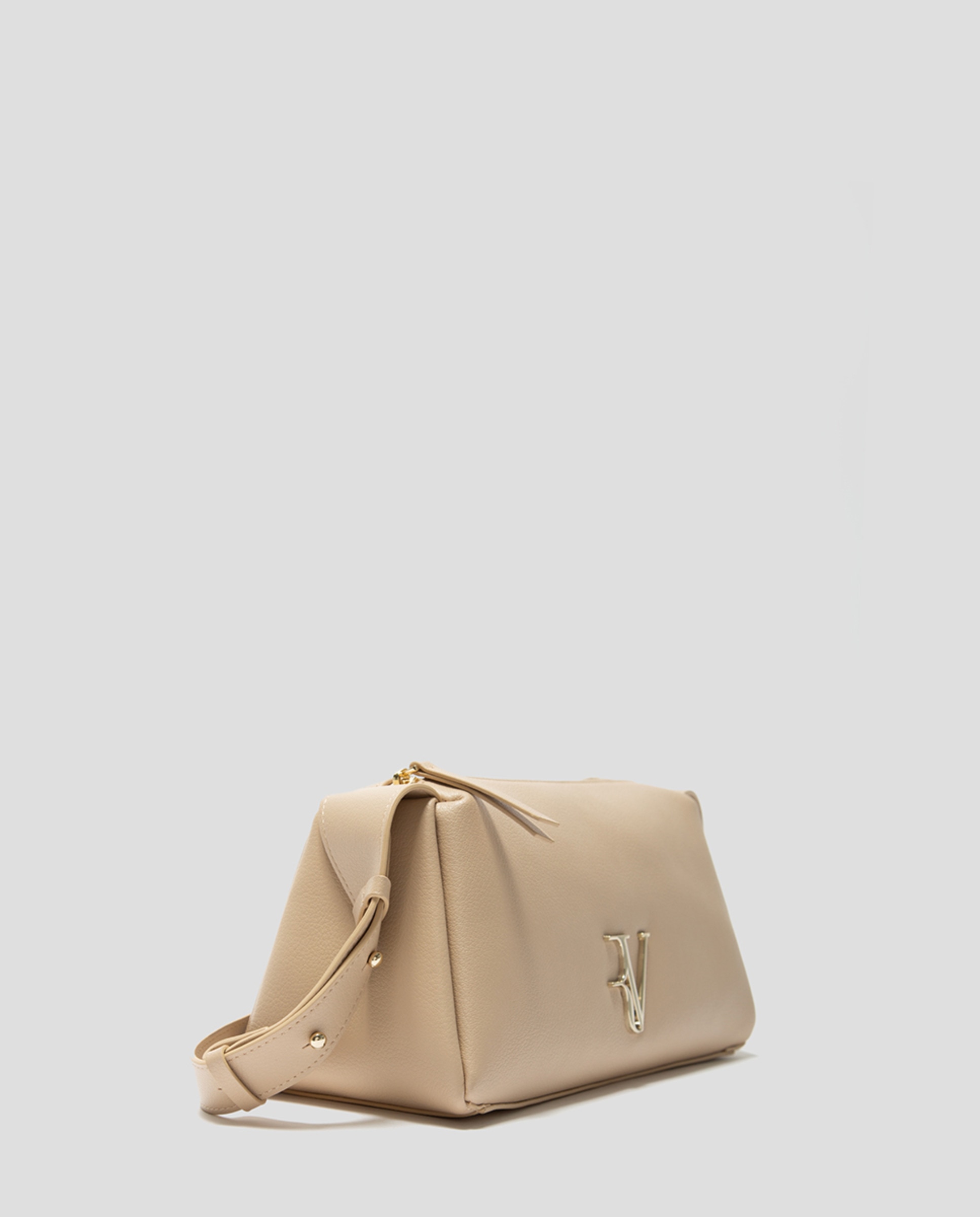 Mala Margot Shoulder em Pele Camel-2
