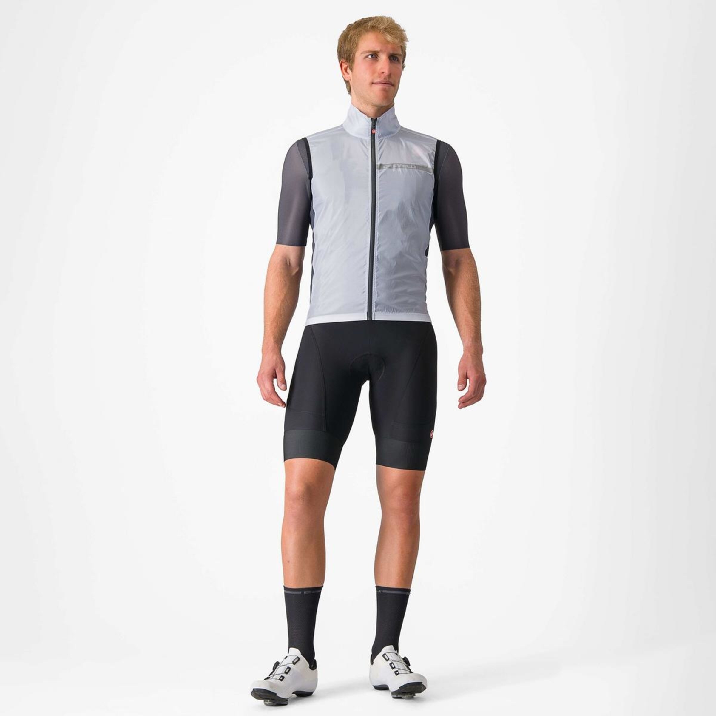 Casaco de Ciclismo Squadra Strech Cinzento-7