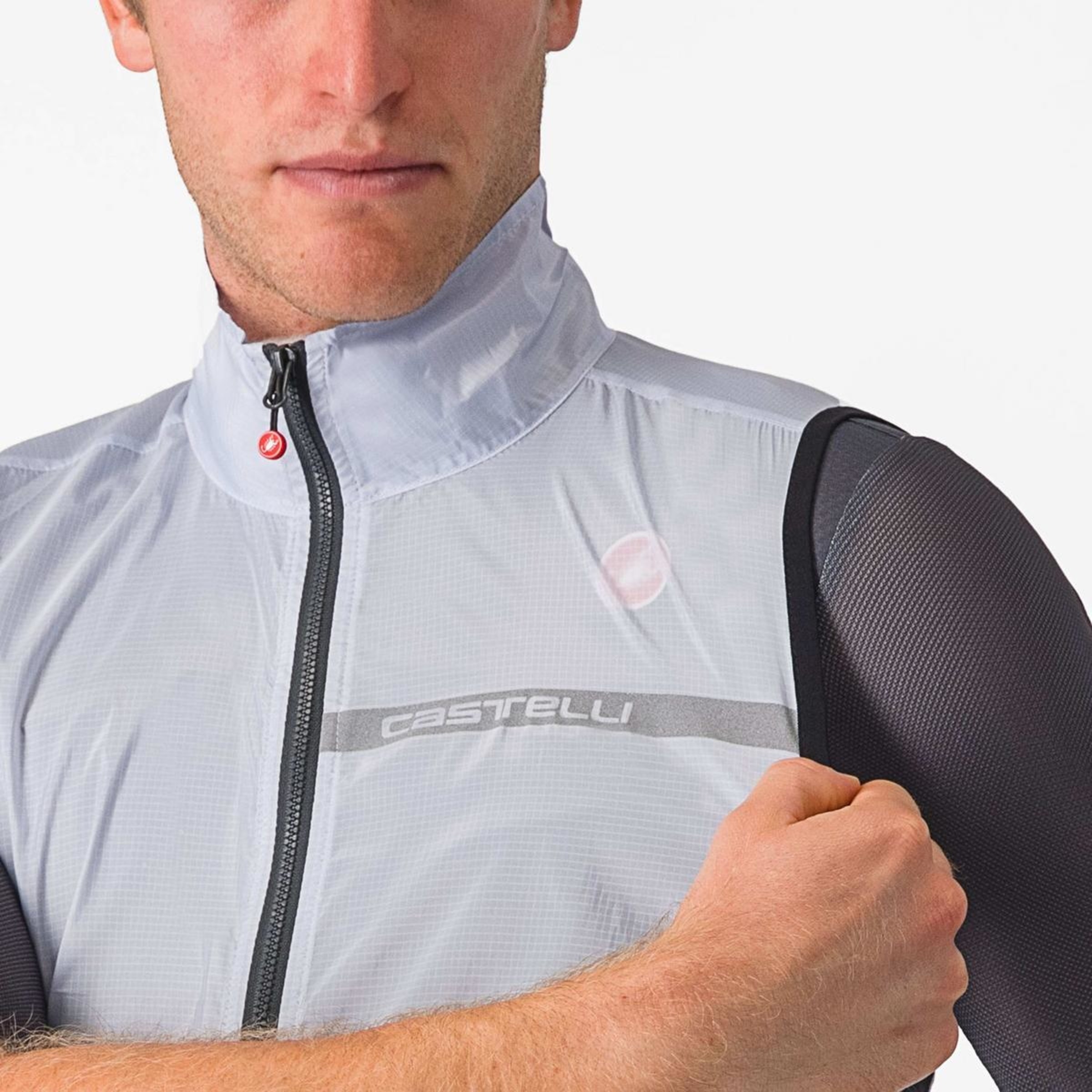 Casaco de Ciclismo Squadra Strech Cinzento-8