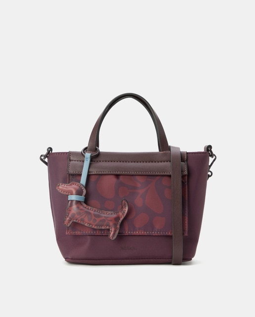 Imagem 0 de Mala de Mão com Bolso à Frente e Estampado Reversível