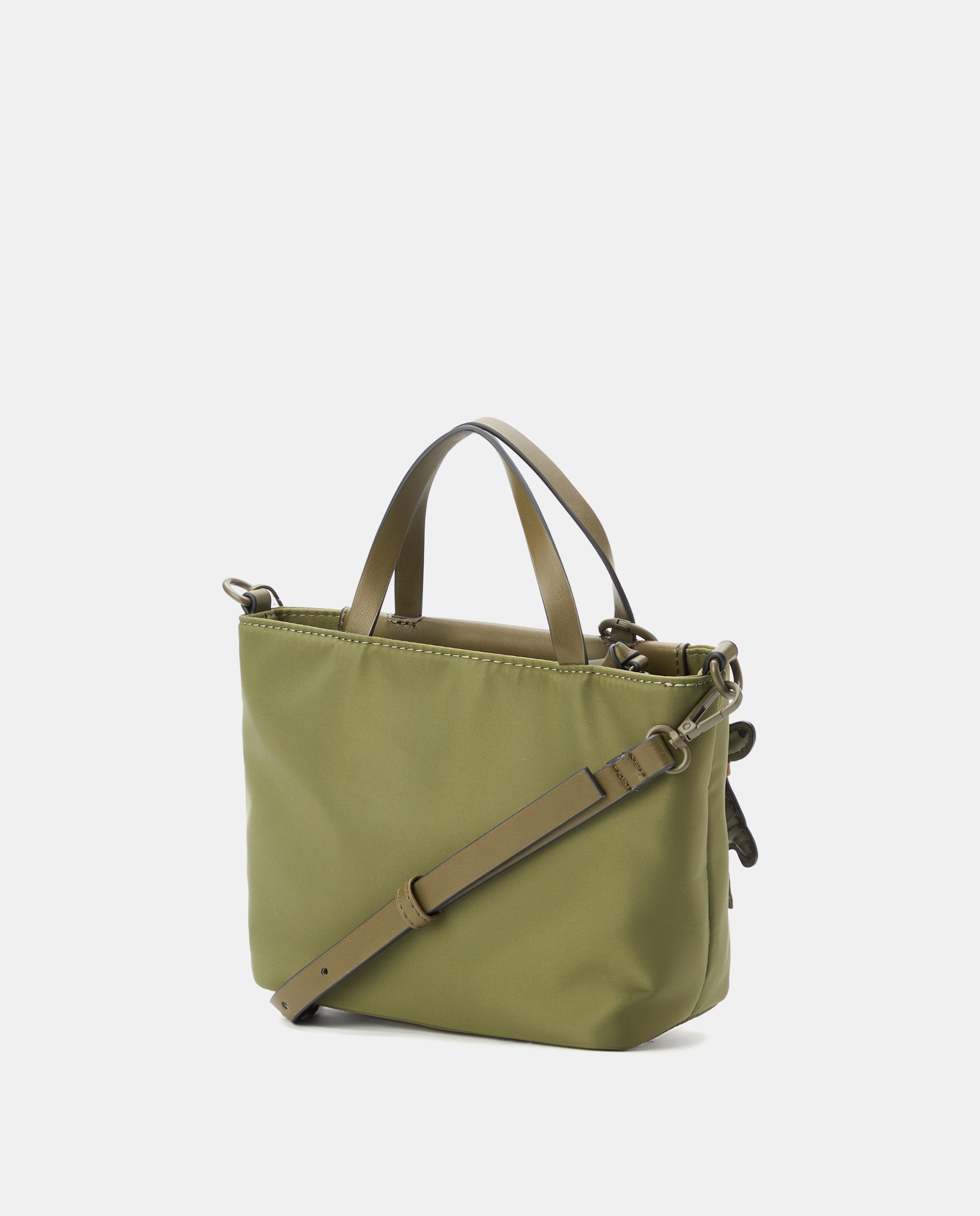 Mala de Mão com Bolso à Frente e Estampado Reversível 520 Caqui-2
