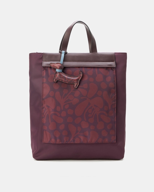 Imagen 0 de Mochila bolsillo frontal print reversible