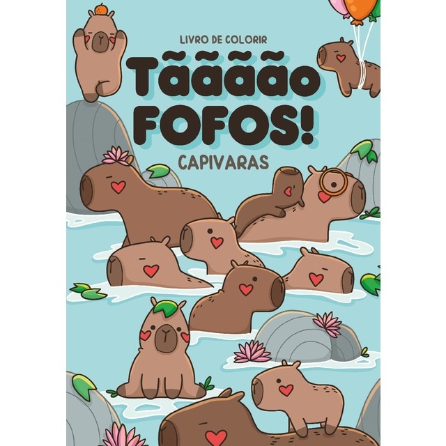 Imagem 0 de Tãããão Fofos! - Capivaras - Livro de colorir