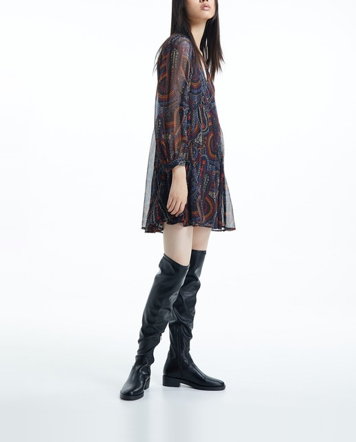 Imagen 0 de Vestido jaretas mini