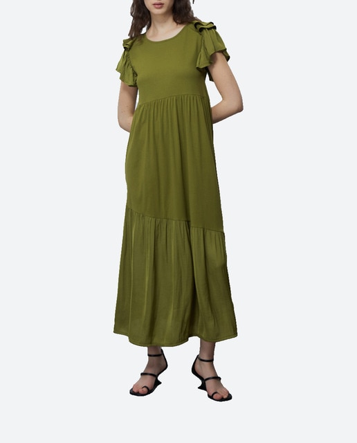 Imagen 0 de Vestido paneles satén