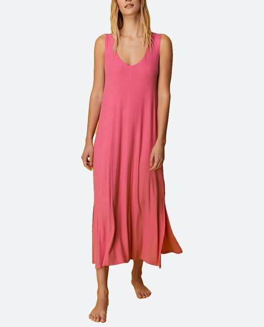 Imagen 0 de Vestido midi canalé