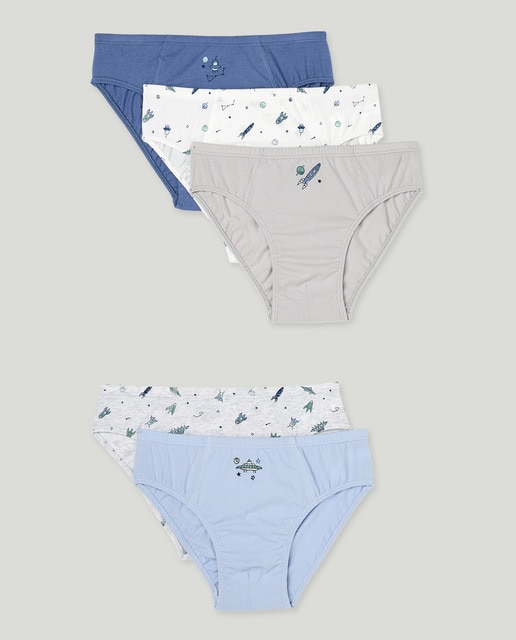 Imagem 0 de Pack de 5 Slips com Estampado de Fantasia
