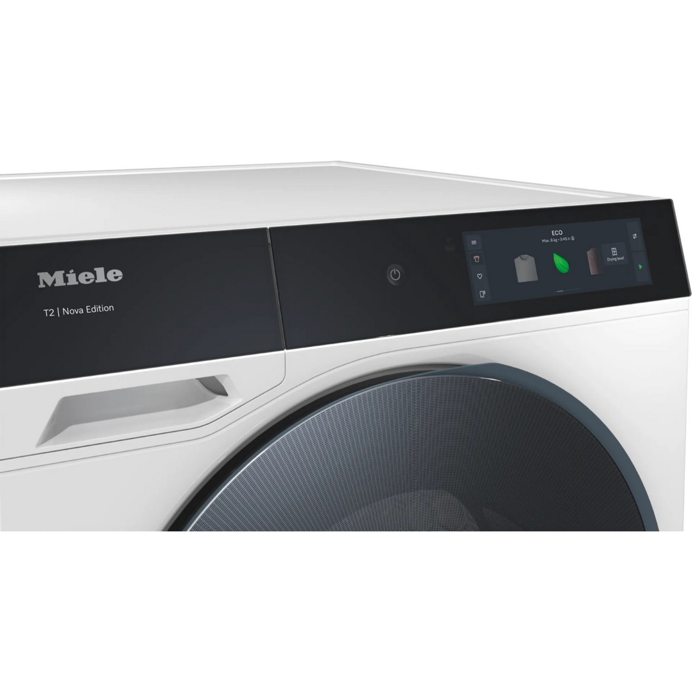 Máquina de Secar Roupa Miele TQ 1000 WP Nova Edition, M Touch Pro, QuickPowerDry, SteamCare, WoolDry, Bomba de Calor T2 e de 9 kg - Branco Branco lótus-3