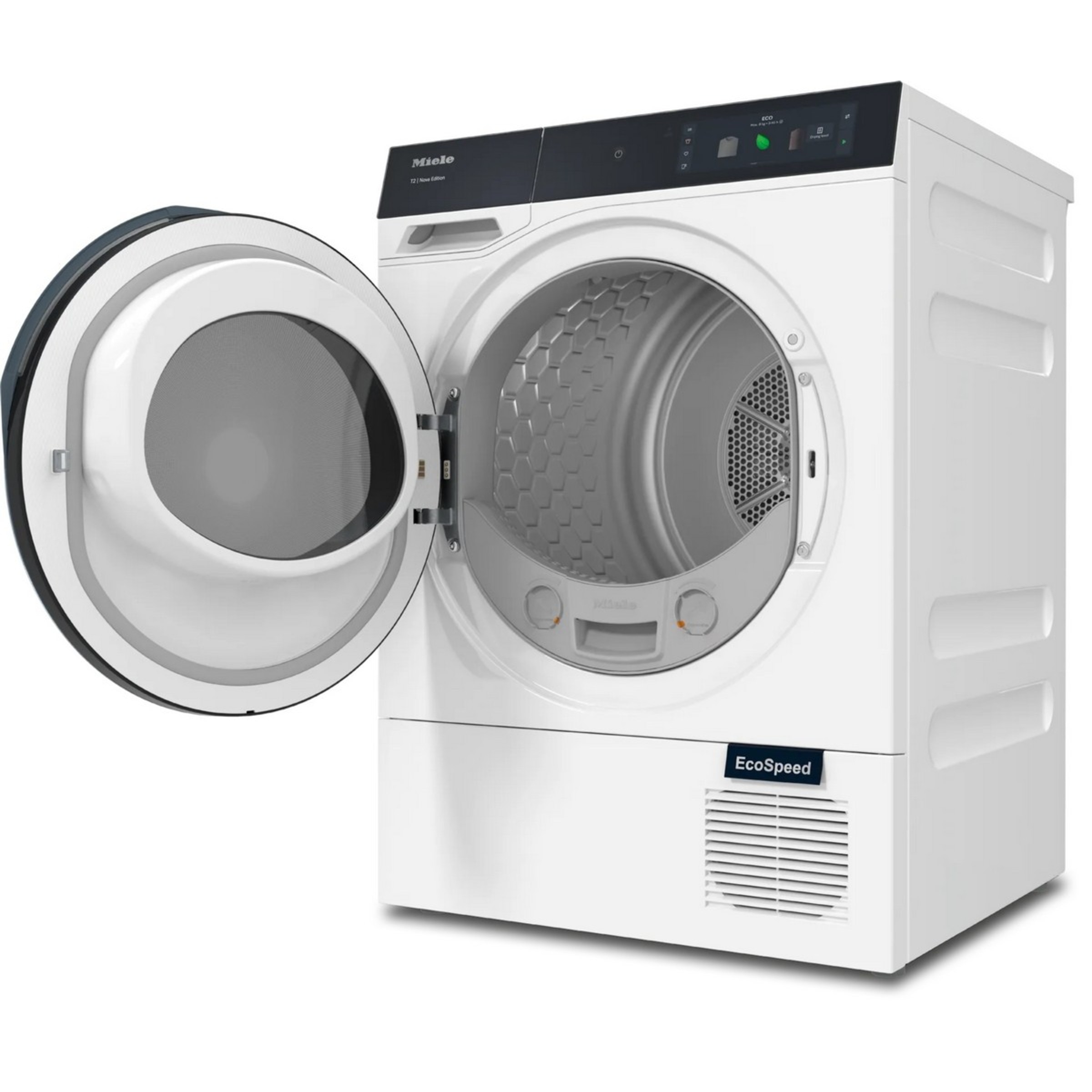 Máquina de Secar Roupa Miele TQ 1000 WP Nova Edition, M Touch Pro, QuickPowerDry, SteamCare, WoolDry, Bomba de Calor T2 e de 9 kg - Branco Branco lótus-2