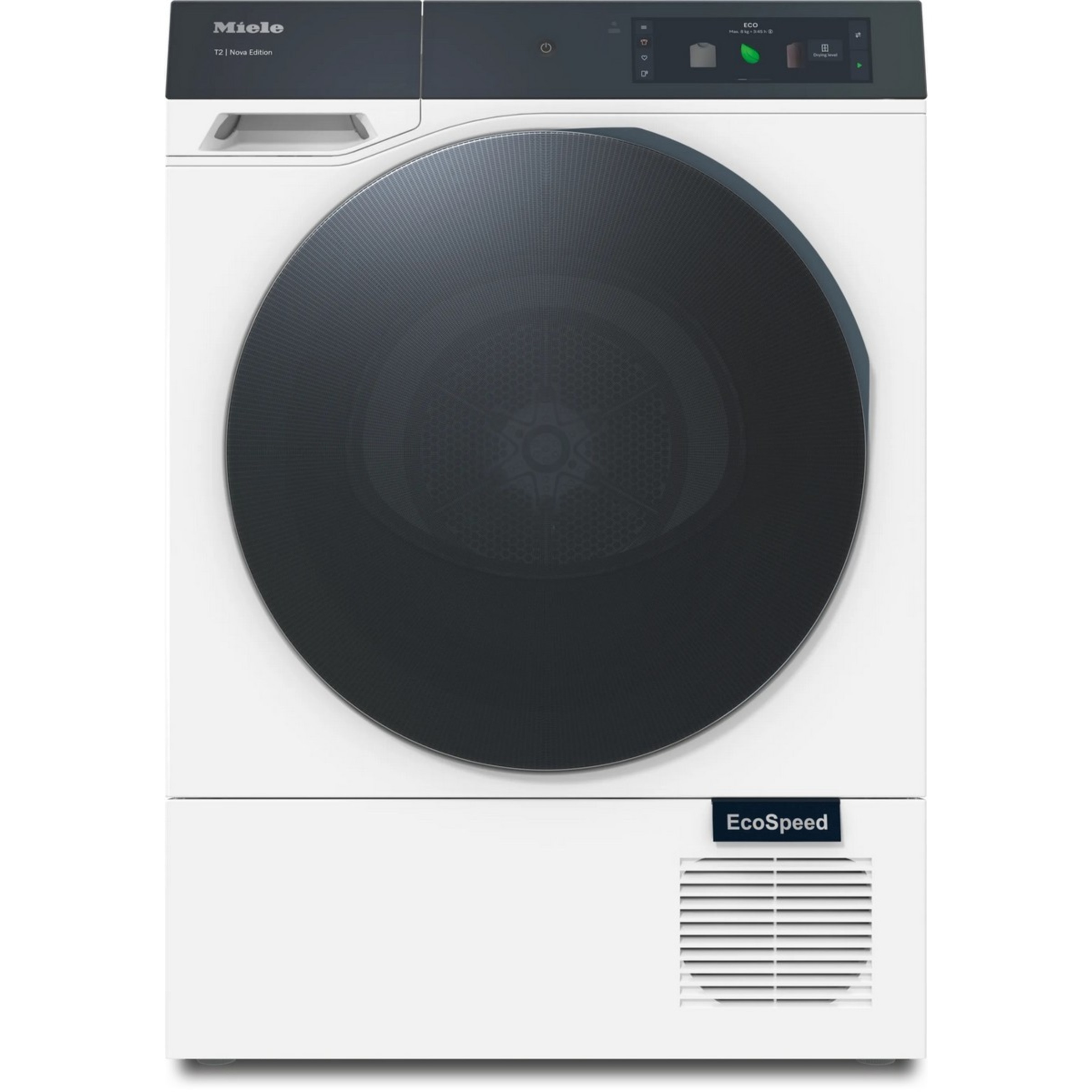 Máquina de Secar Roupa Miele TQ 1000 WP Nova Edition, M Touch Pro, QuickPowerDry, SteamCare, WoolDry, Bomba de Calor T2 e de 9 kg - Branco Branco lótus-1