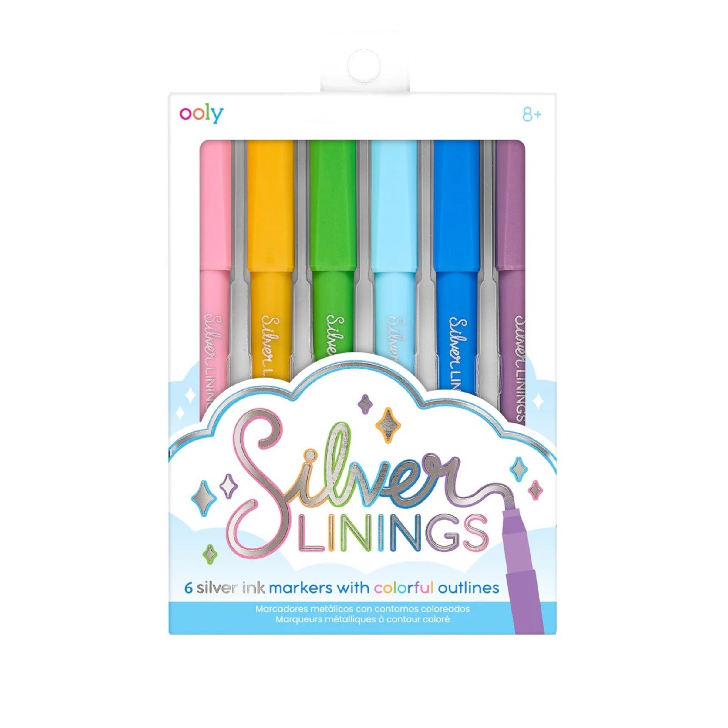 Conjunto de 6 Canetas de Cor Ooly Silver Linings 1