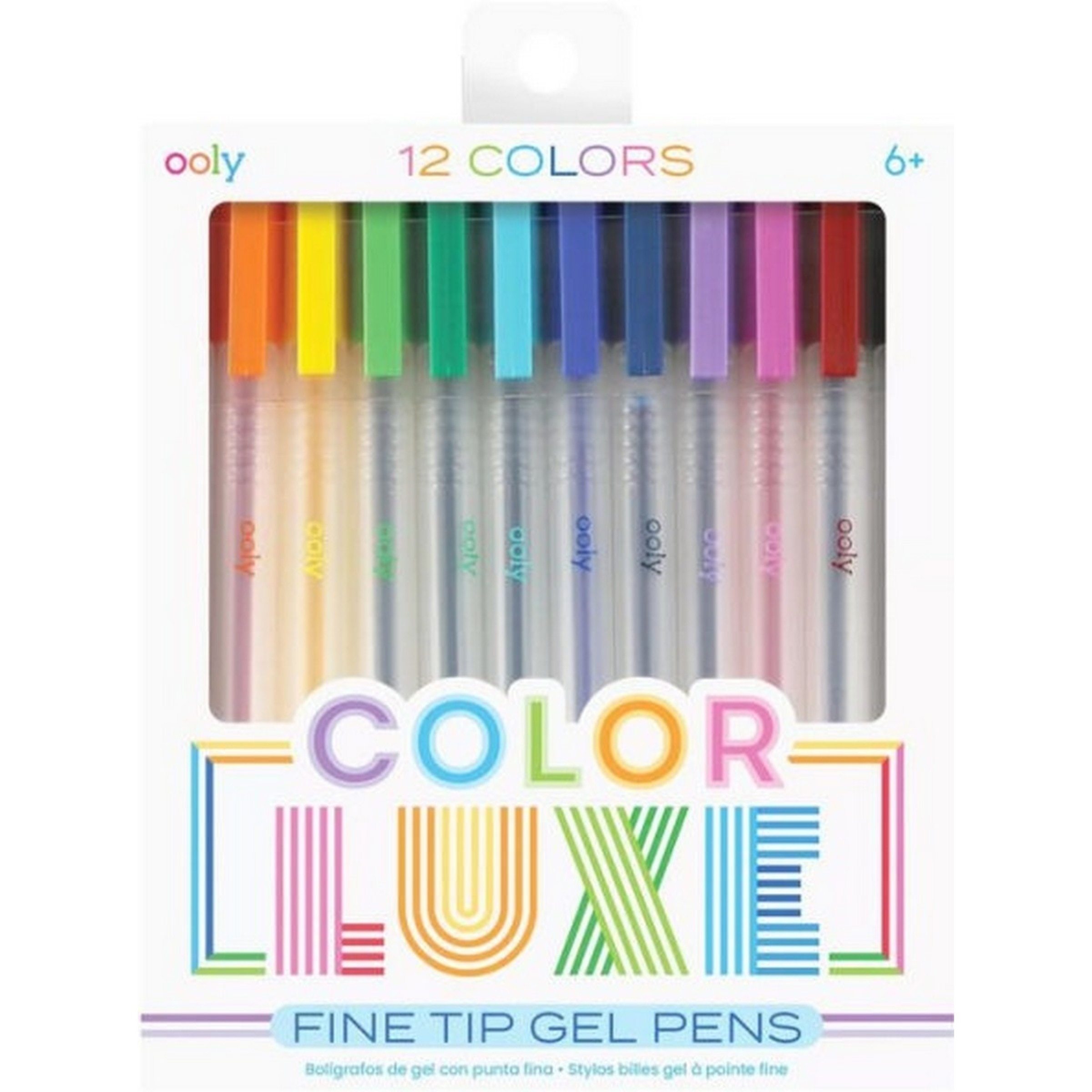 Imagem 0 de Conjunto de 12 Canetas de Gel Color Luxe Várias Cores