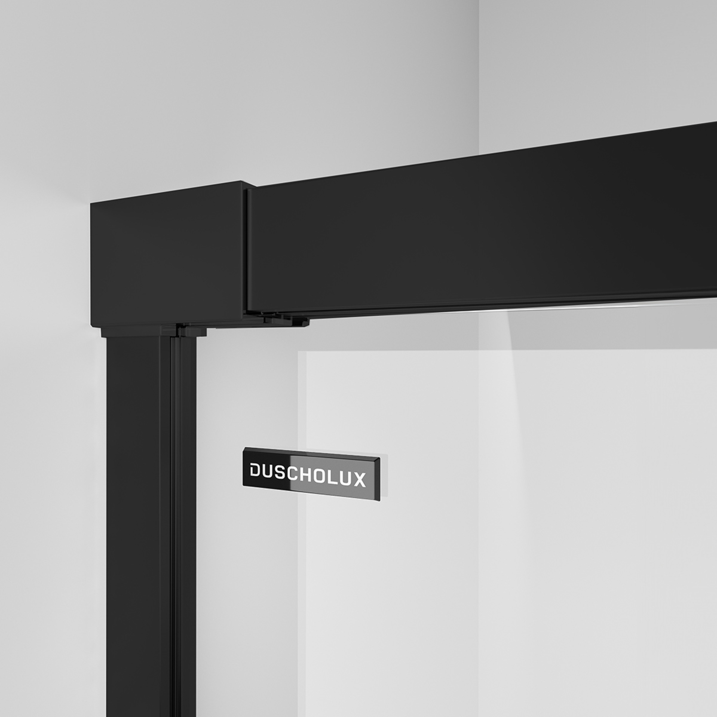 Mampara Ducha frontal D1 Mode 2F+2P Duscholux Negro mate-2