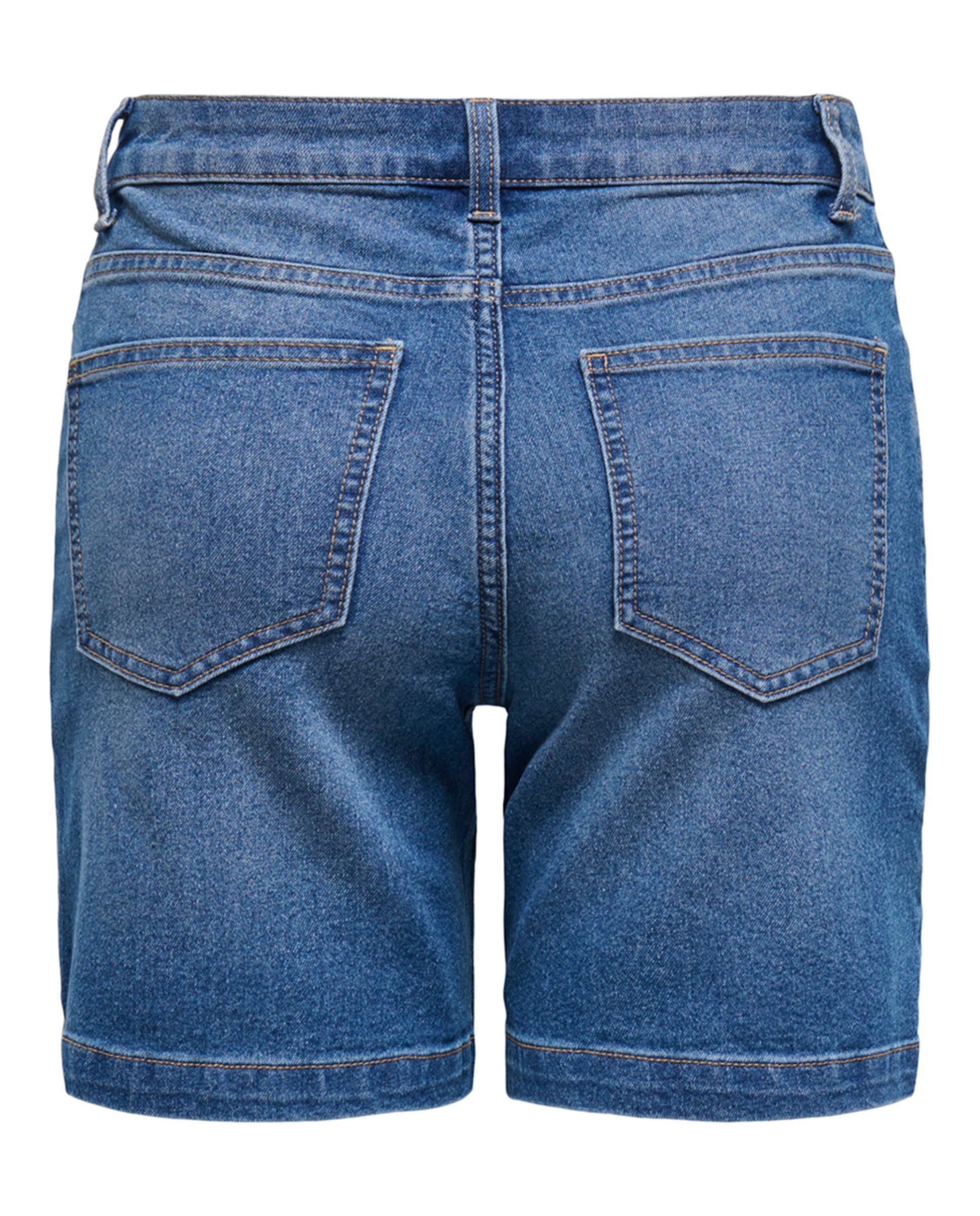 Calções de Ganga Mom Fit Azul-7