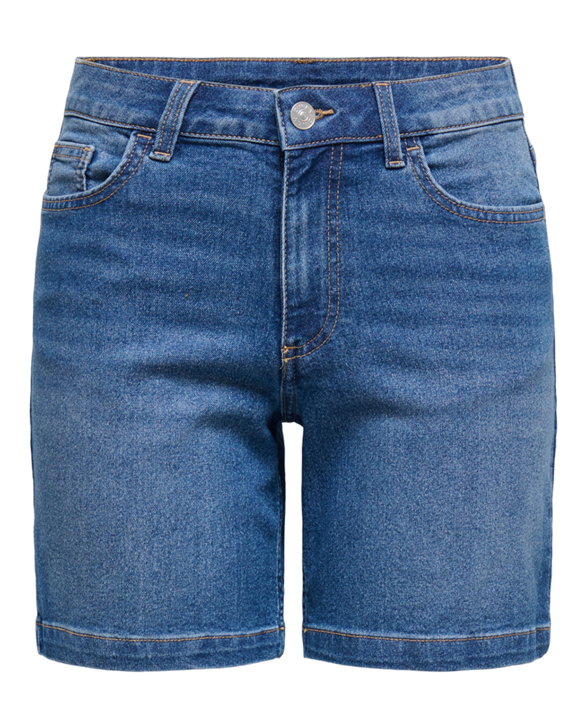 Calções de Ganga Mom Fit Azul-6