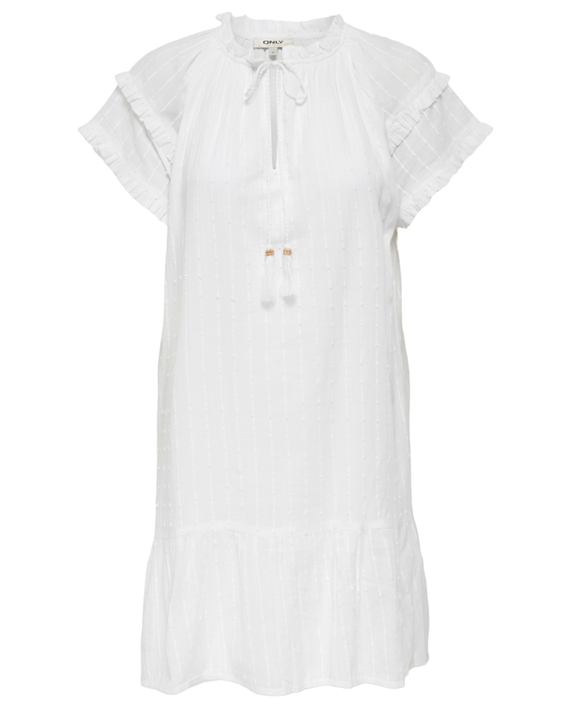 Vestido Curto com Bordados - Branco Branco-6