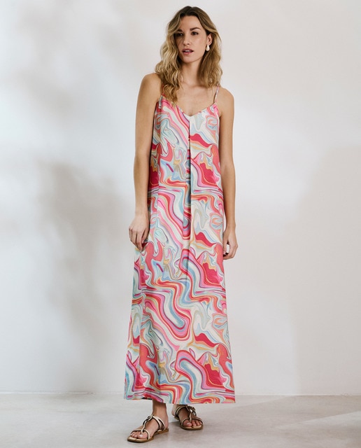Imagen 0 de Vestido largo estampado