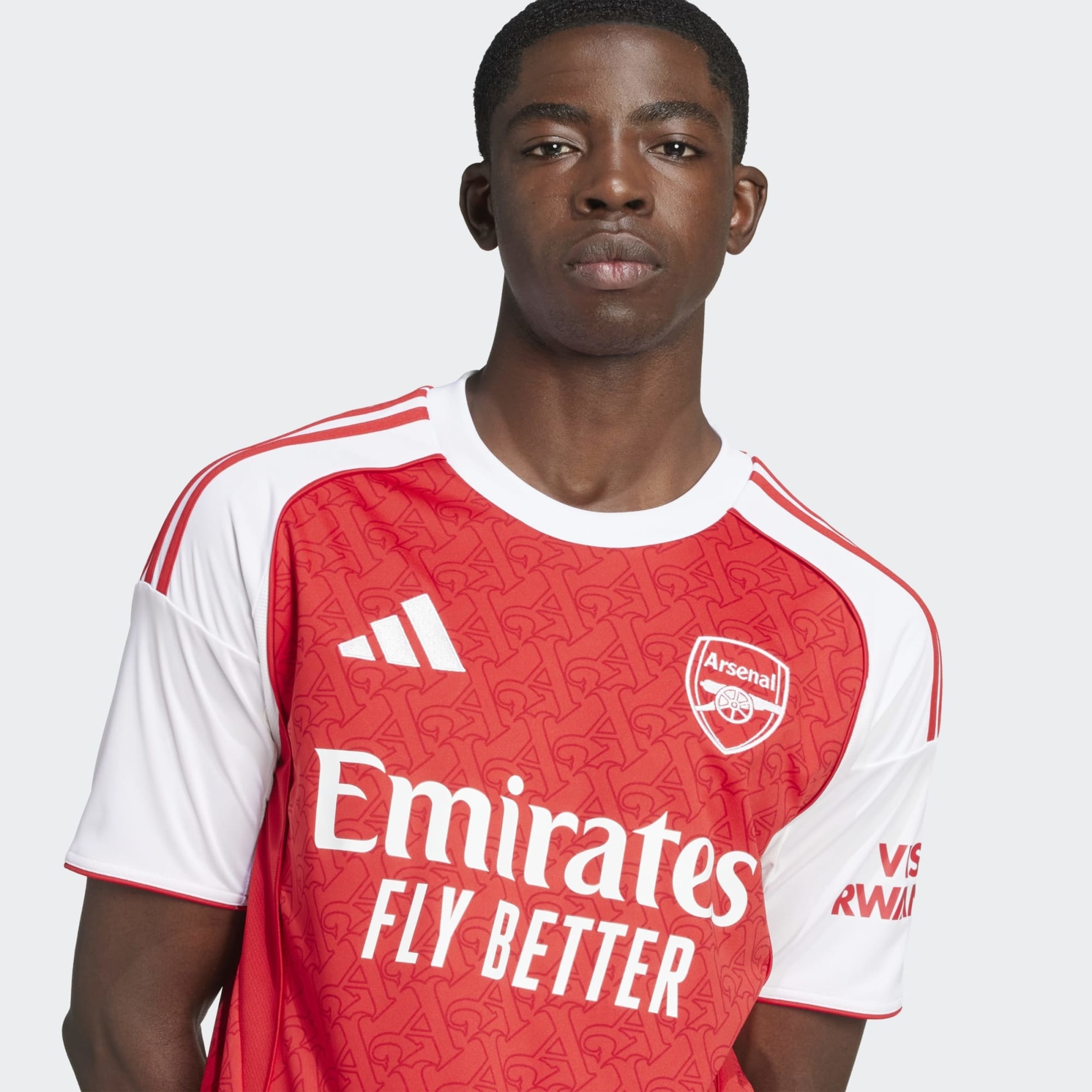 T-shirt de Homem 1.º Equipamento Arsenal FC 2025-2026 Vermelho-4