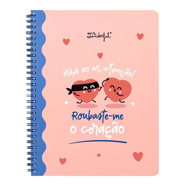 Imagem 0 de Caderno A5 - Atenção! Você roubou meu coração
