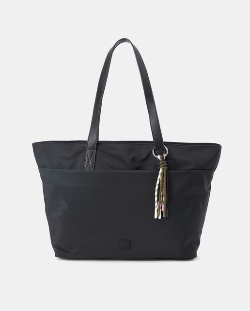 Imagen 0 de Bolso shopper de nylon con llavero
