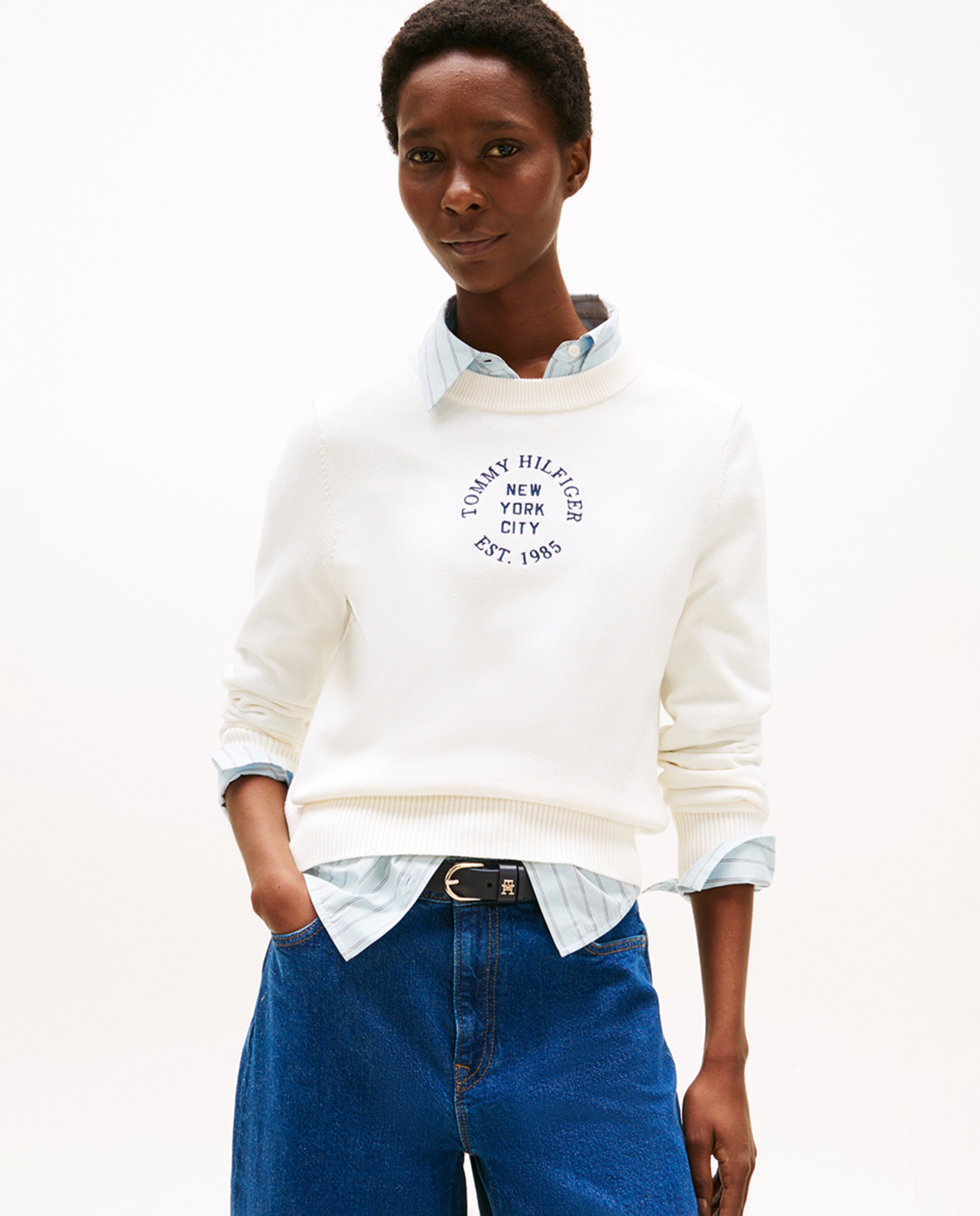 Cuello Redondo Jersey Punto Tommy Hilfiger Mujer Tommy Hilfiger