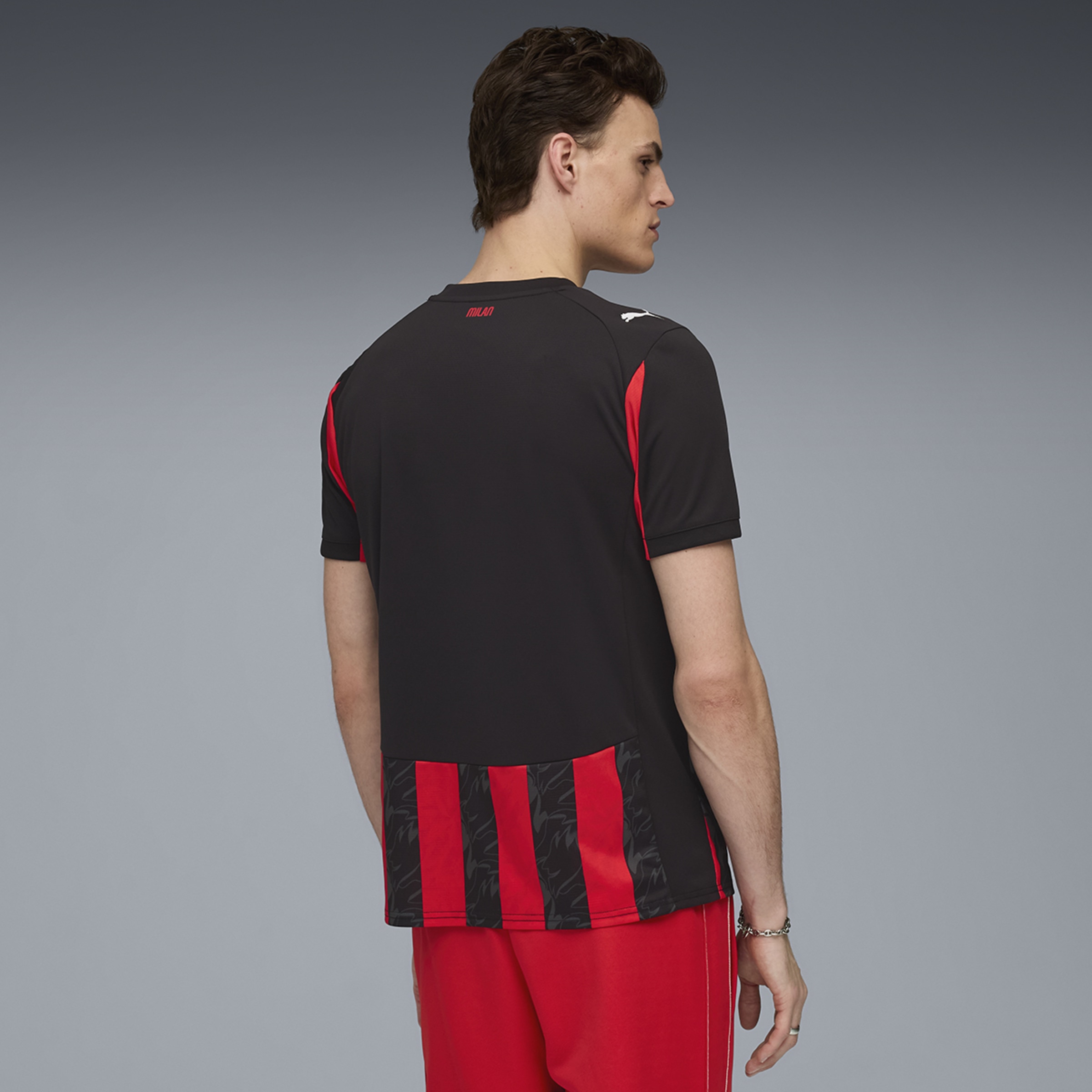 T-shirt de Futebol de Homem ACM Home Jersey Réplica Vermelho-2