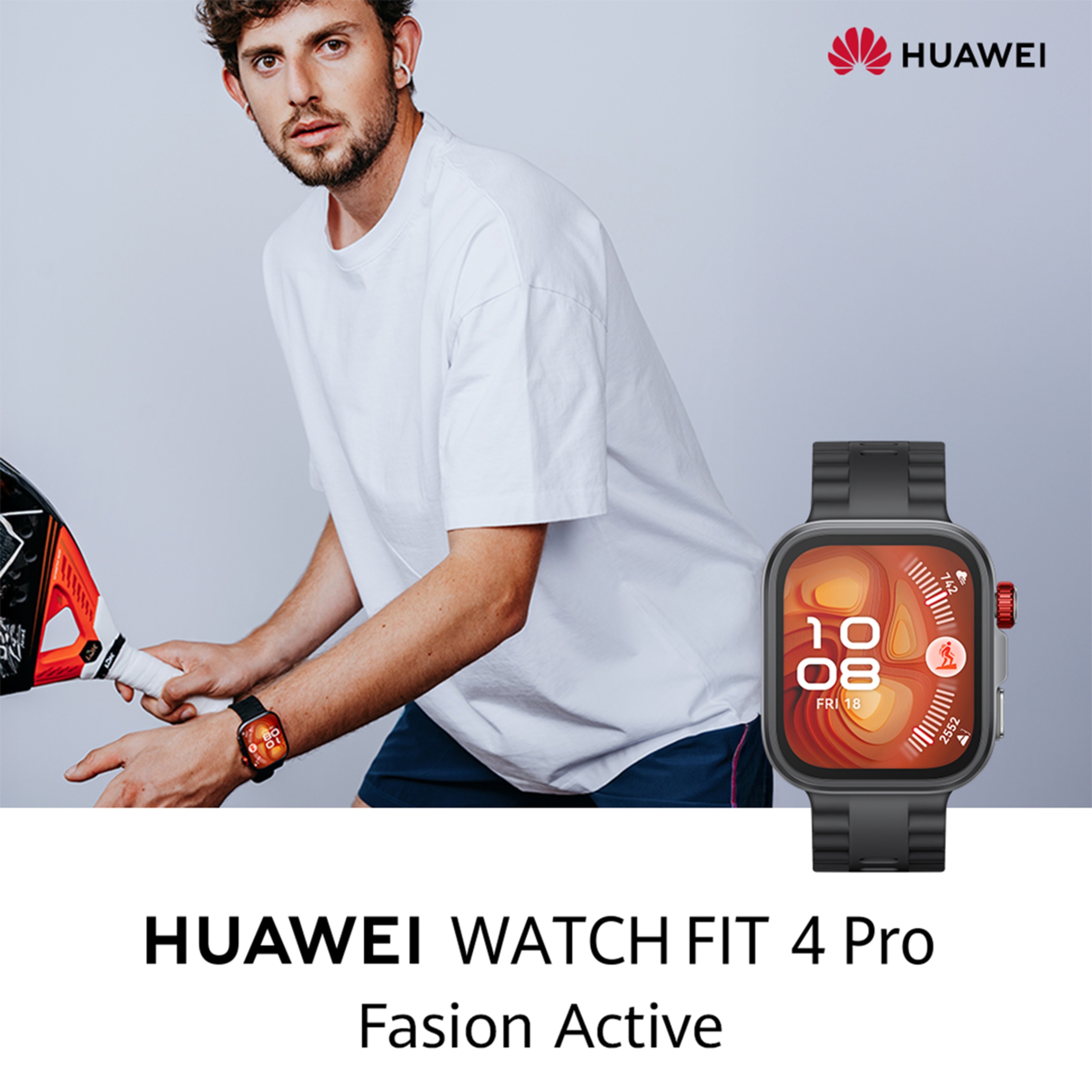 Huawei Watch Fit 4 Pro Negro Smartwatch + Auriculares Huawei Watch FreeBuds SE 2 blancos Negro-6